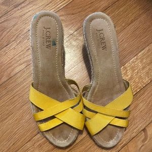 J Crew Sandals, yellow